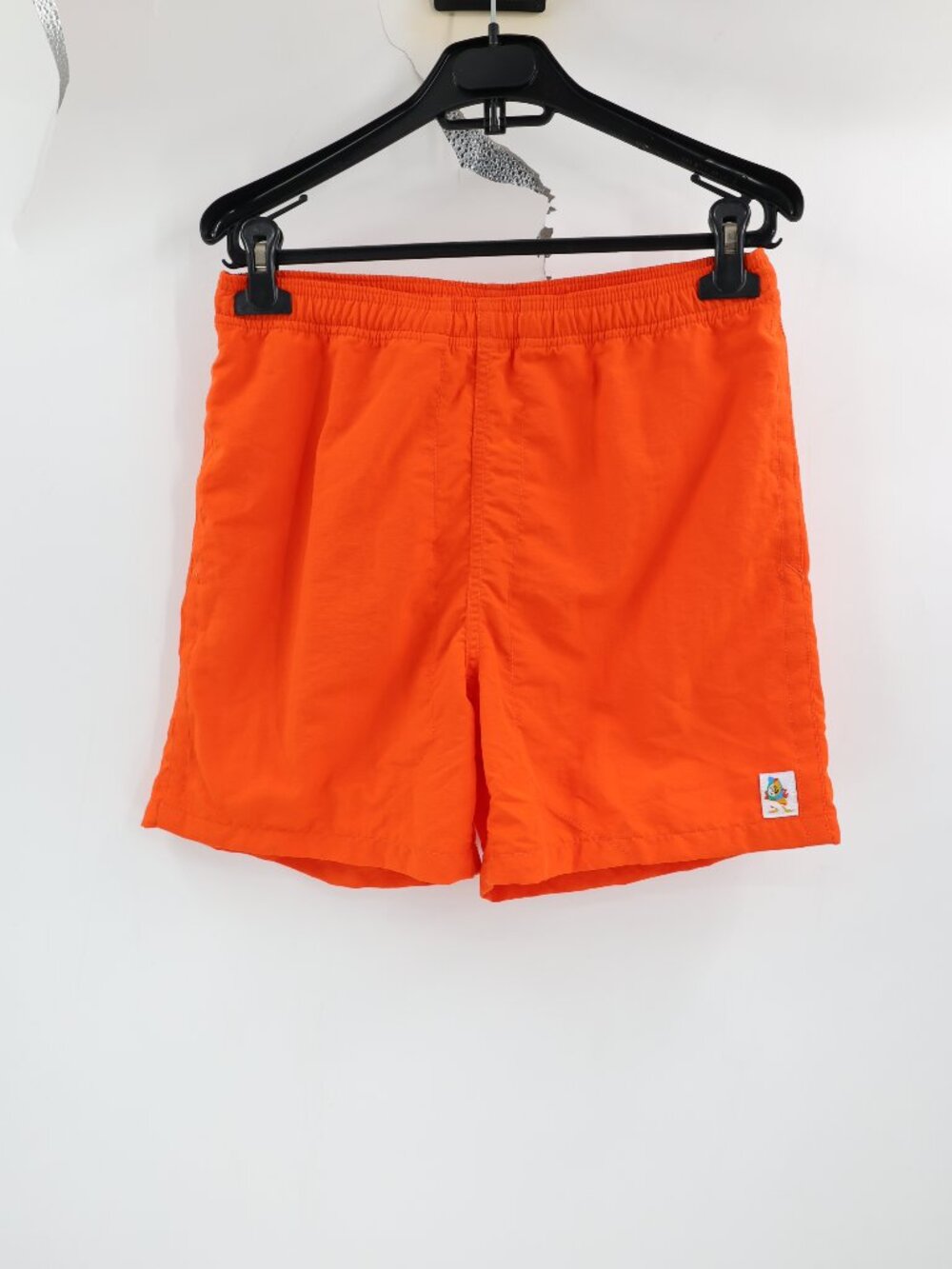 Birdwell Beach Britches Shorts Men's Medium Nylon Made in Santa Ana Orange swim